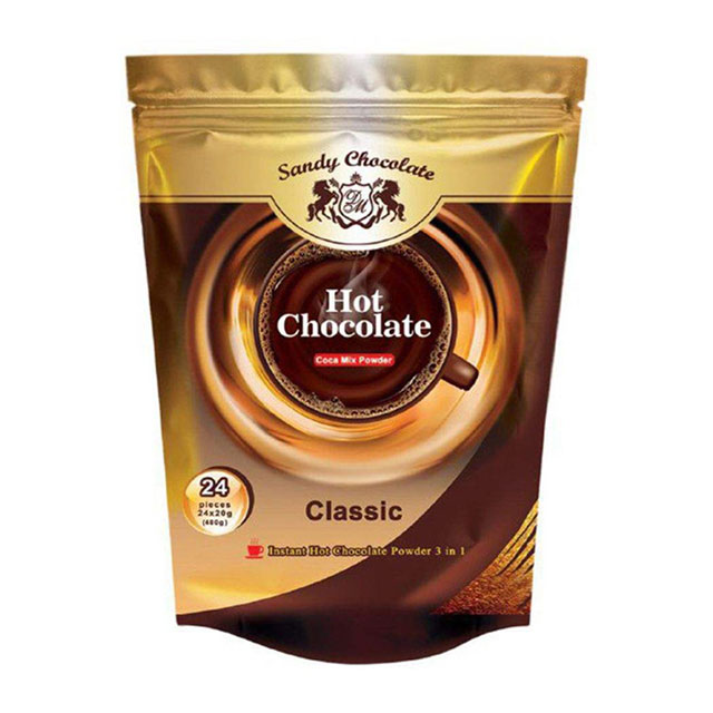 پودر هات چاکلت سندی مدل Classic ساشه 24 عددی