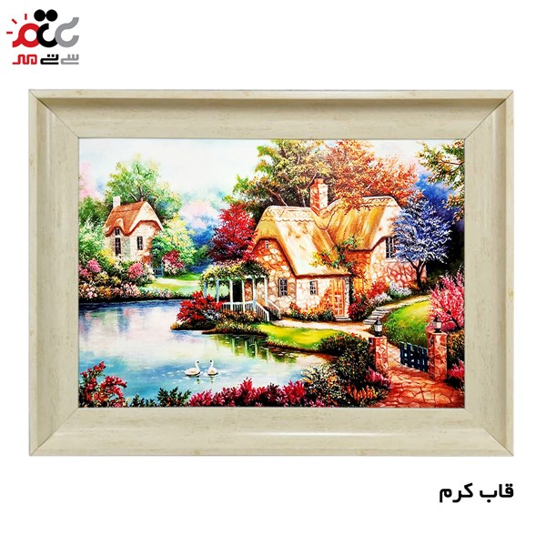 تابلو فرش چاپی طرح منظره کد 10129 سایز 100×70 سانتی متری