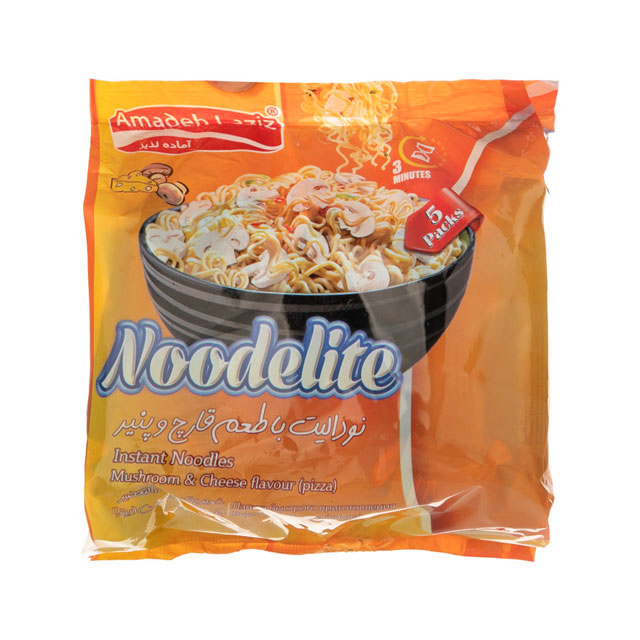 نودالیت با طعم قارچ و پنیر آماده لذیذ 70 گرمی