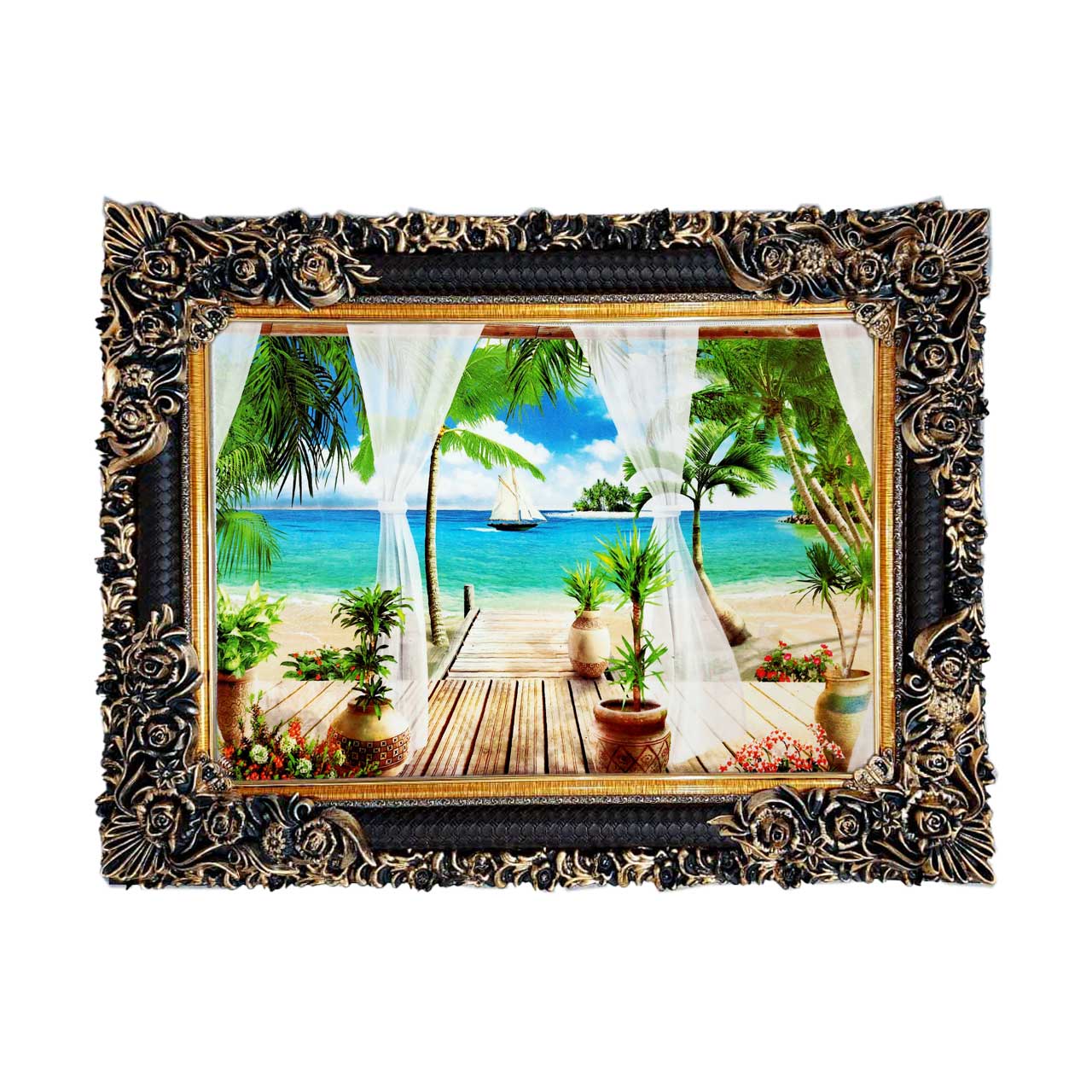 تابلو فرش با زیبا ترین قاب