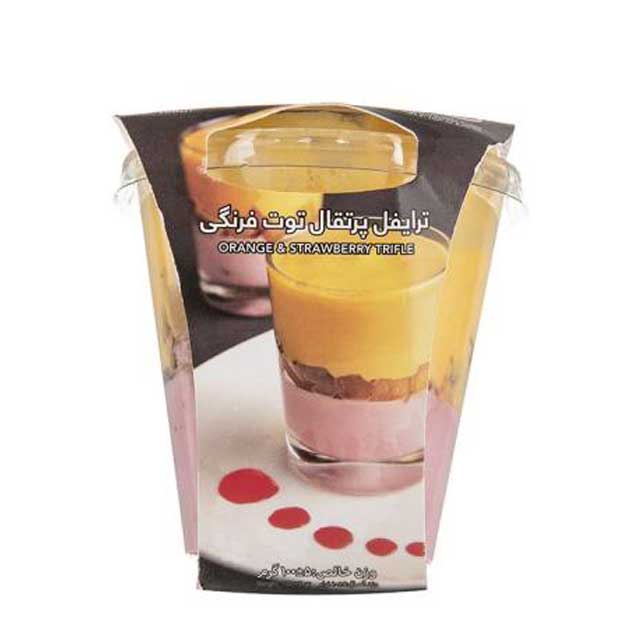 ترایفل پرتقال و توت فرنگی کاله 100 گرمی