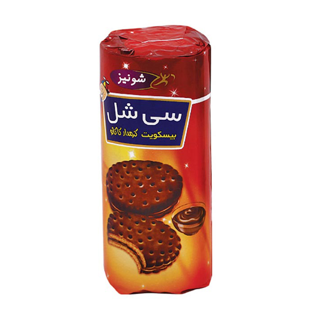 بیسکویت کرمدار کاکائویی سی شل شونیز 200 گرمی