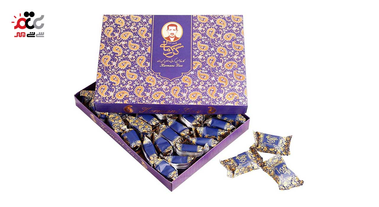 گز لقمه ای 28% مخلوط پسته و بادام کرمانی 450 گرمی