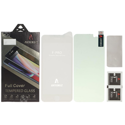 محافظ صفحه نمایش شیشه ای اورجینال Artoriz با برچسب محافظ پشت گوشی Apple iPhone 6 / iPhone 6s - سفید (پک دار)