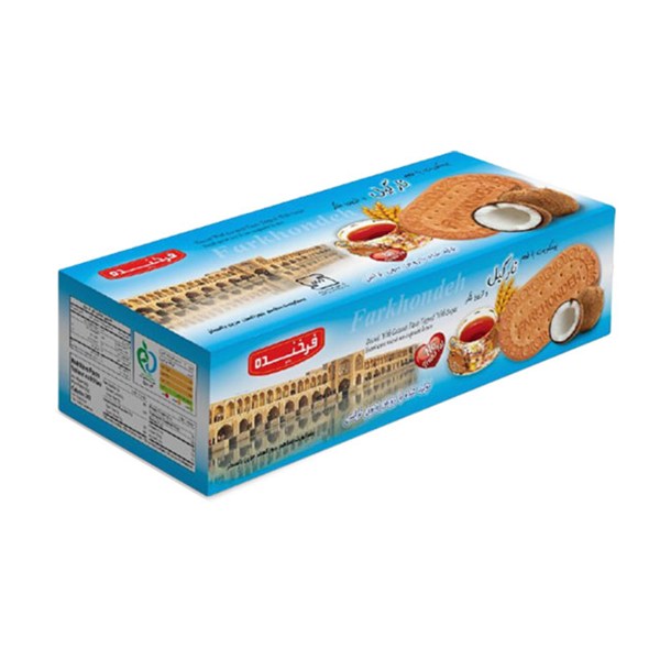 بیسکویت زبان فرخنده با طعم نارگیل 450 گرمی