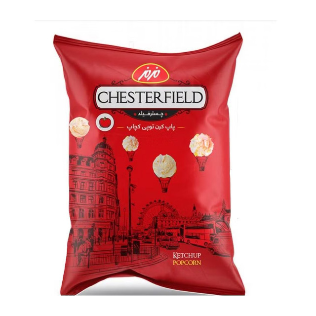 پاپ کرن  کچاپ خانواده چسترفیلد مزمز 120 گرمی