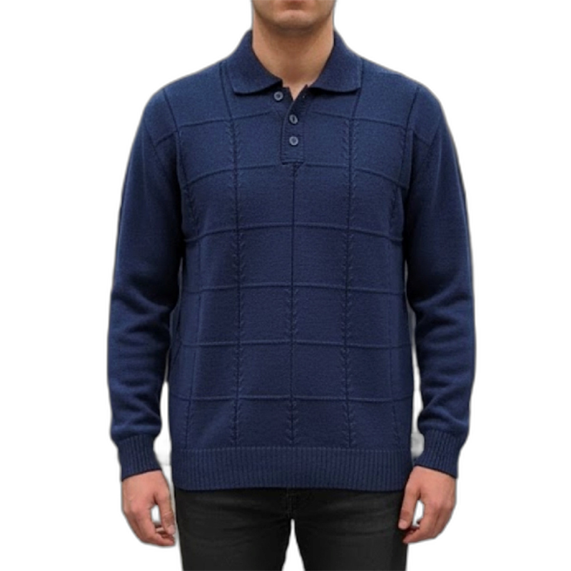 بلوز بافت یقه دار مردانه