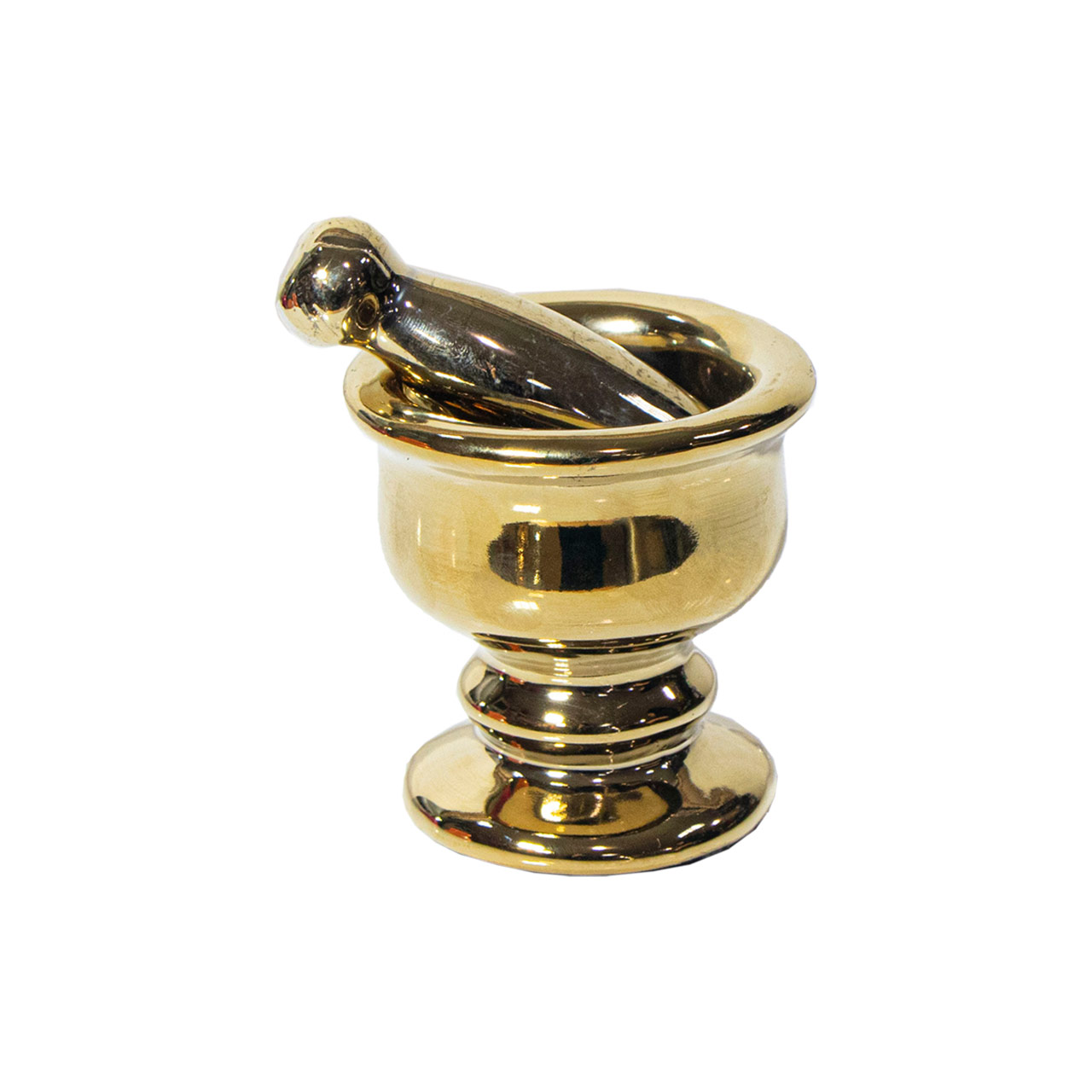 هاون چینی طلایی