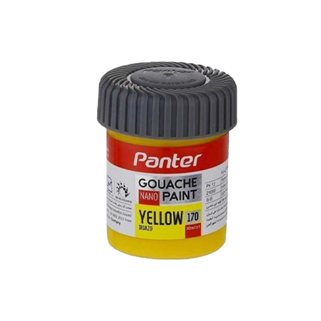 گواش پنتر تک رنگ زرد کد 170 حجم 30 میلی لیتری