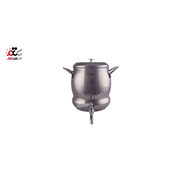 ست کتری و قوری شیردار ساده دسته استیل مدل یاسمن کد 305