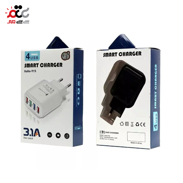 خرید آنلاین شارژر 4 پورت سامسونگ مدل KeKe-915