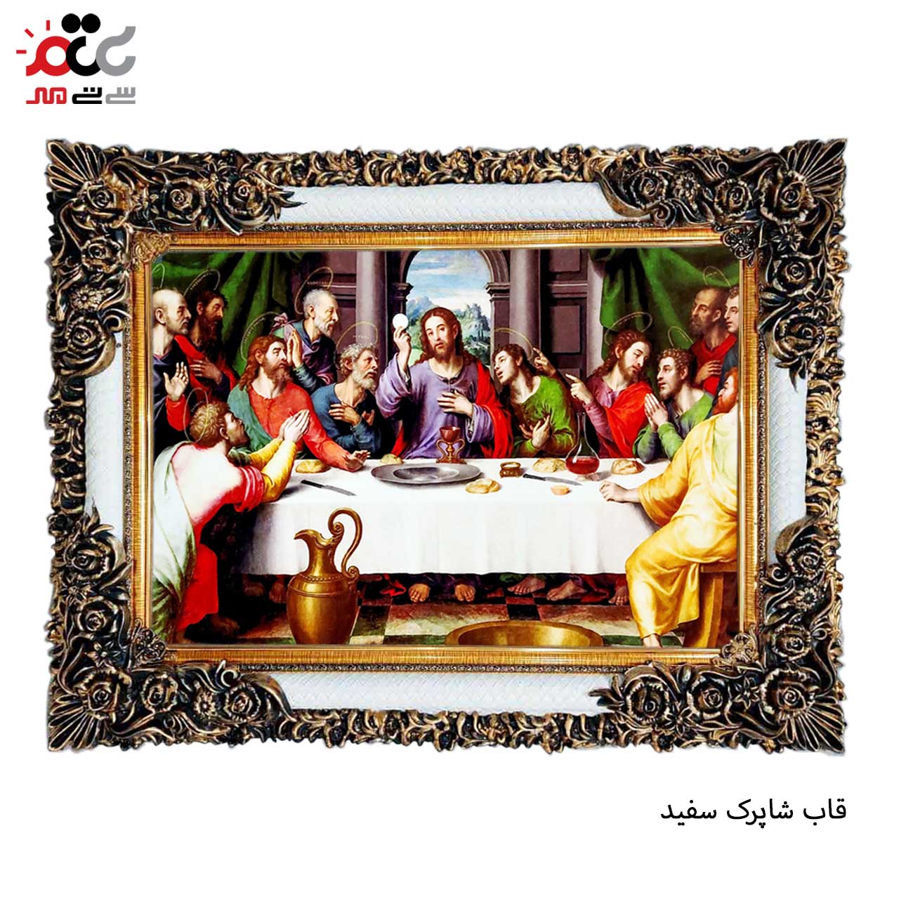 تابلو فرش چاپی طرح فرشته کد 11088 سایز 100×70 سانتی متری