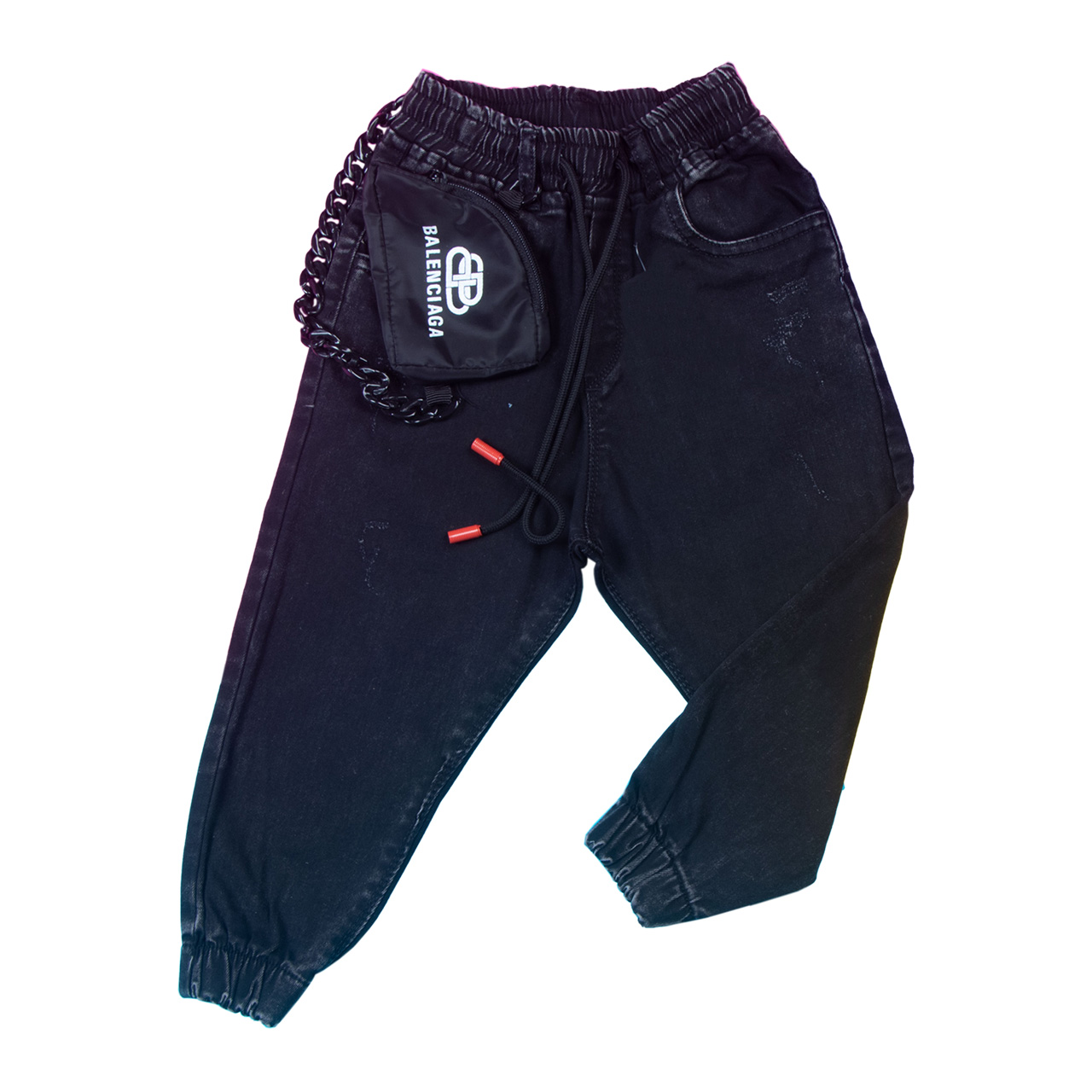 شلوار جین بچه گانه مدل دمپا کش