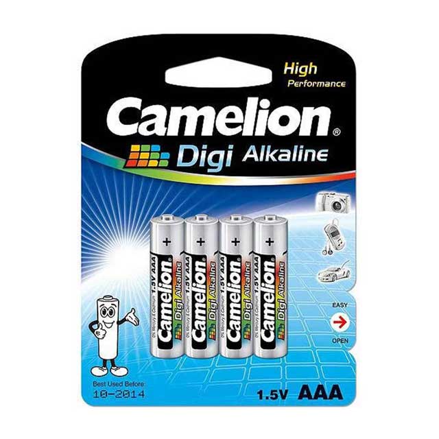 باتری نیم‌ قلمی کملیون مدل Digi Alkaline بسته 4 عددی