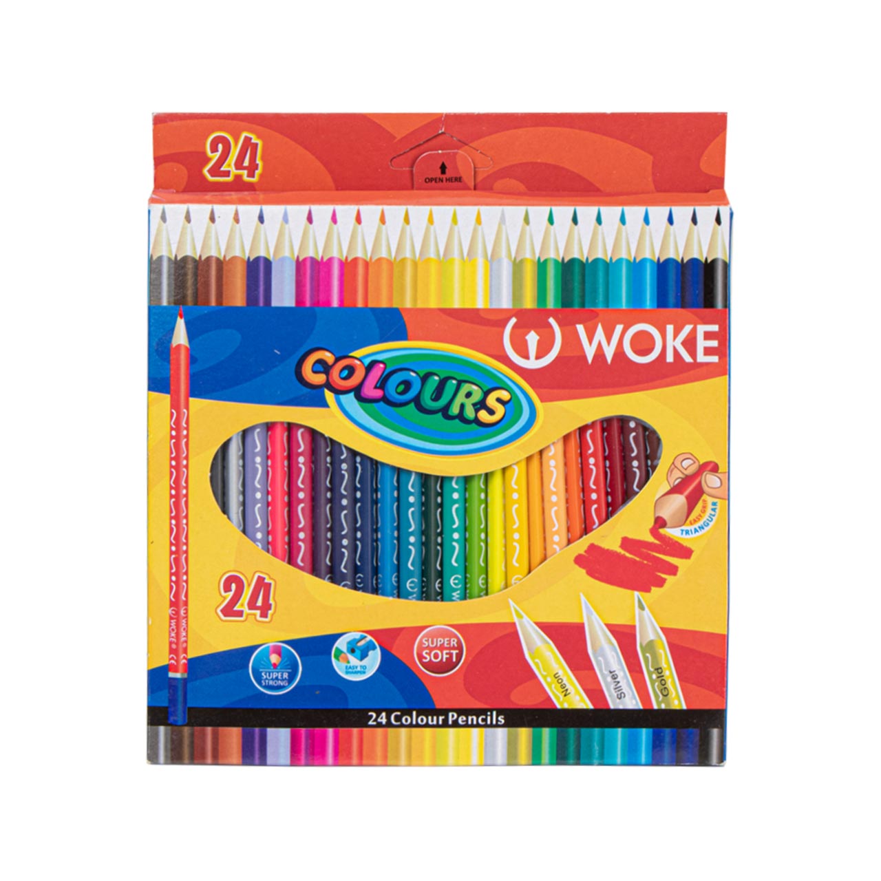 مداد رنگی وک بسته 24 عددی
