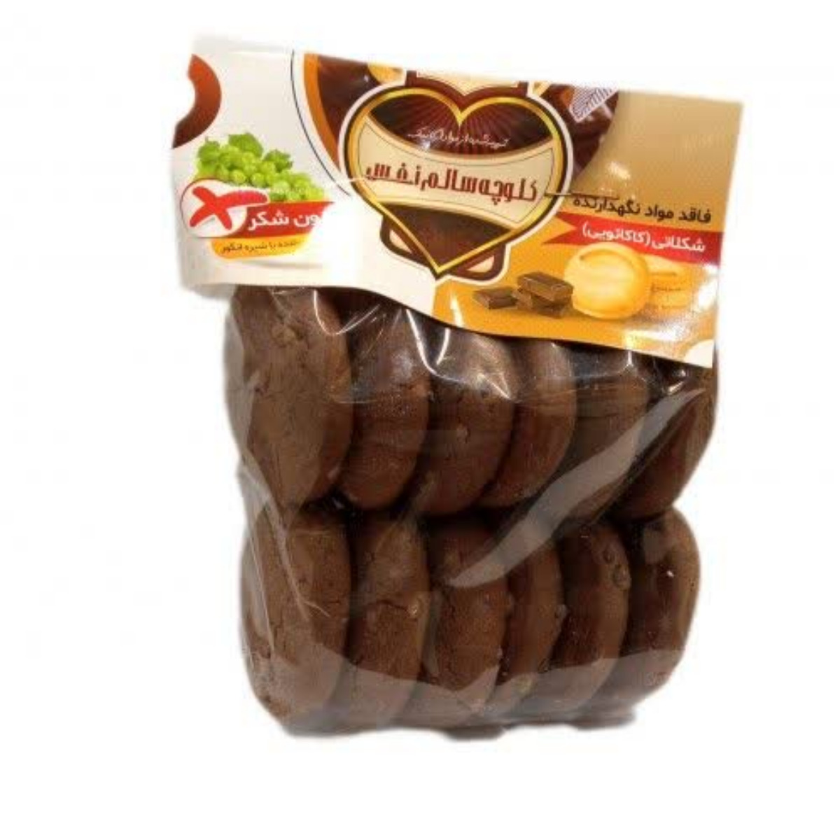کلوچه شکلاتی نفس بسته 12 عددی