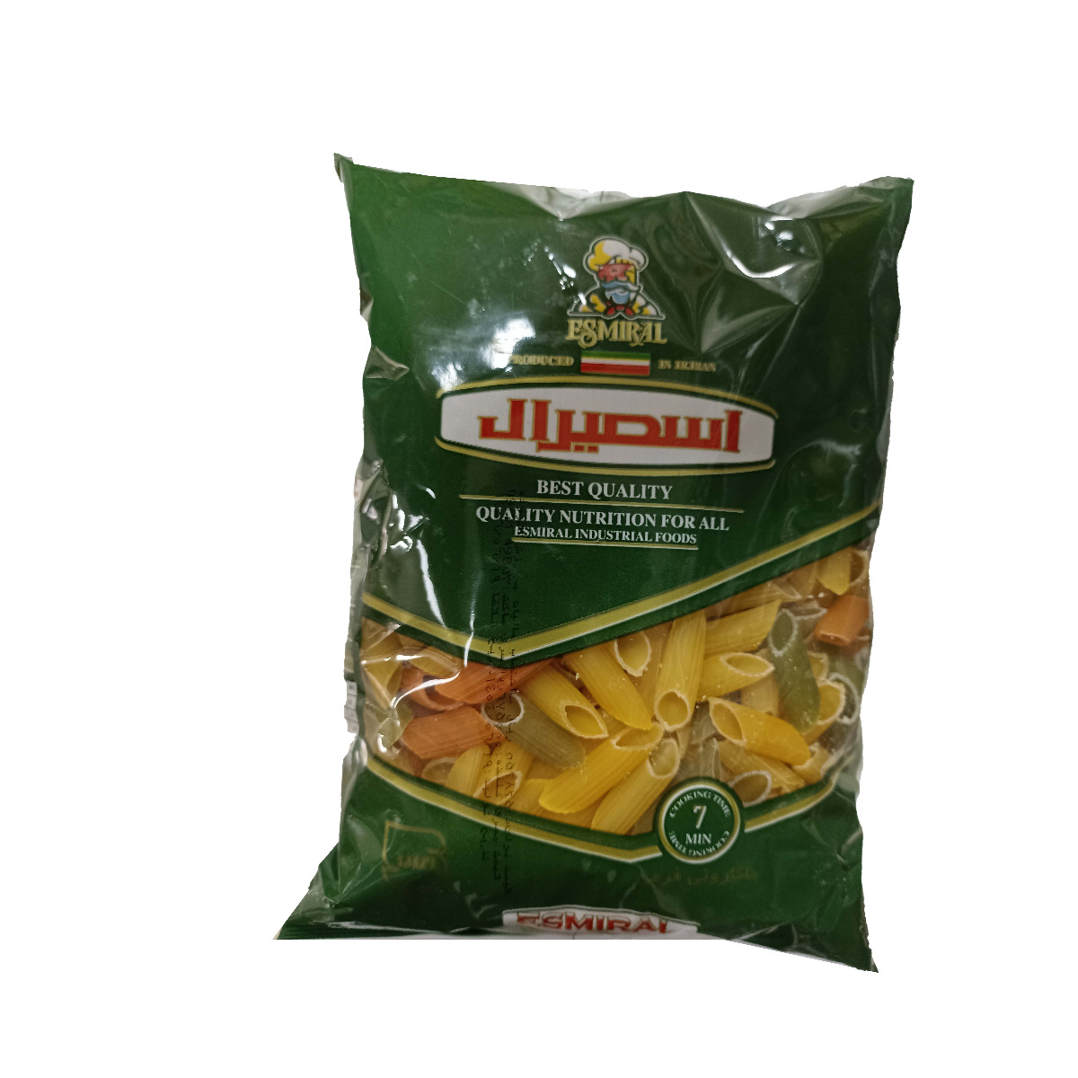 ماکارونی زانو ریز پاستا پنه ریگاته سبزیجات