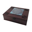 باکس چای چوبی 5 خانه طرح کاشی