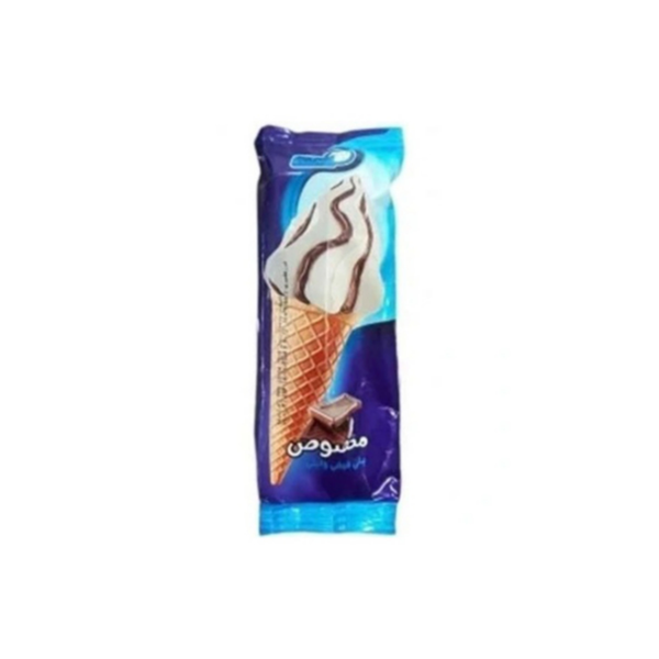 بستنی قیفی وانیلی بستنی روز 75 گرمی
