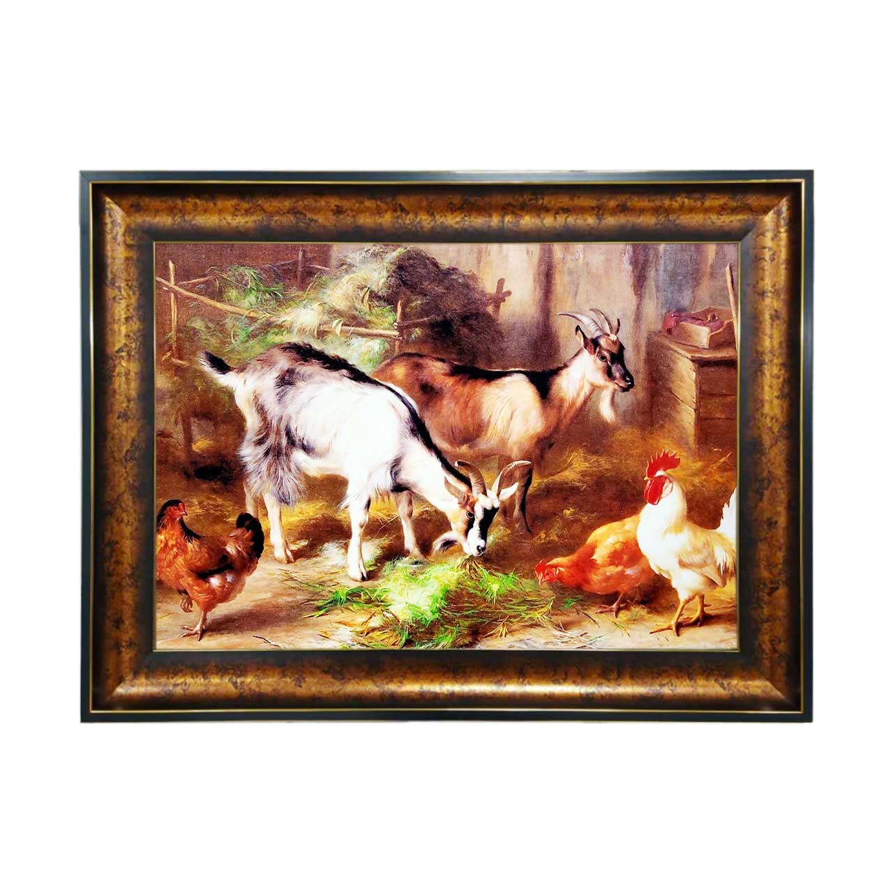 تابلو فرش چاپی طرح مزرعه کد 14065 سایز 50×35 سانتی متری