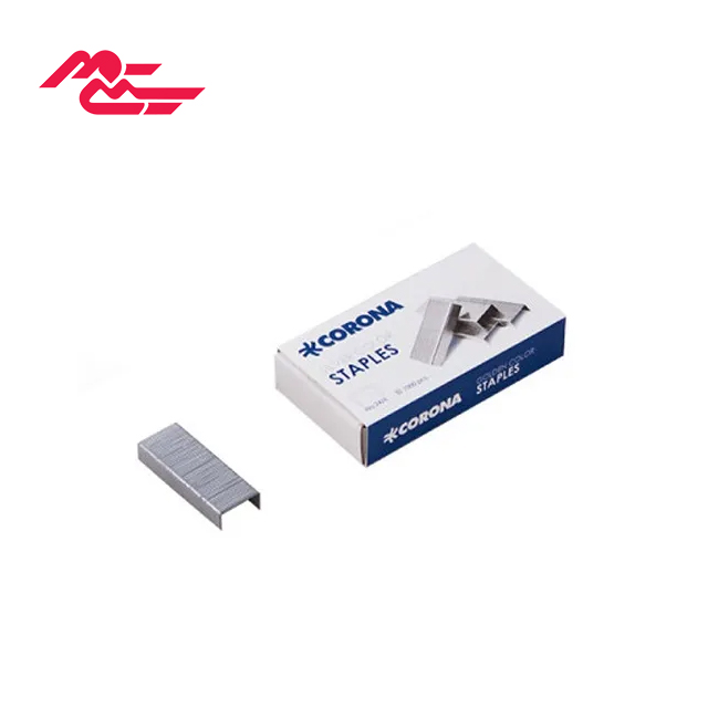 سوزن منگنه کرونا نقره ای سایز 24/6 بسته 1000 عددی