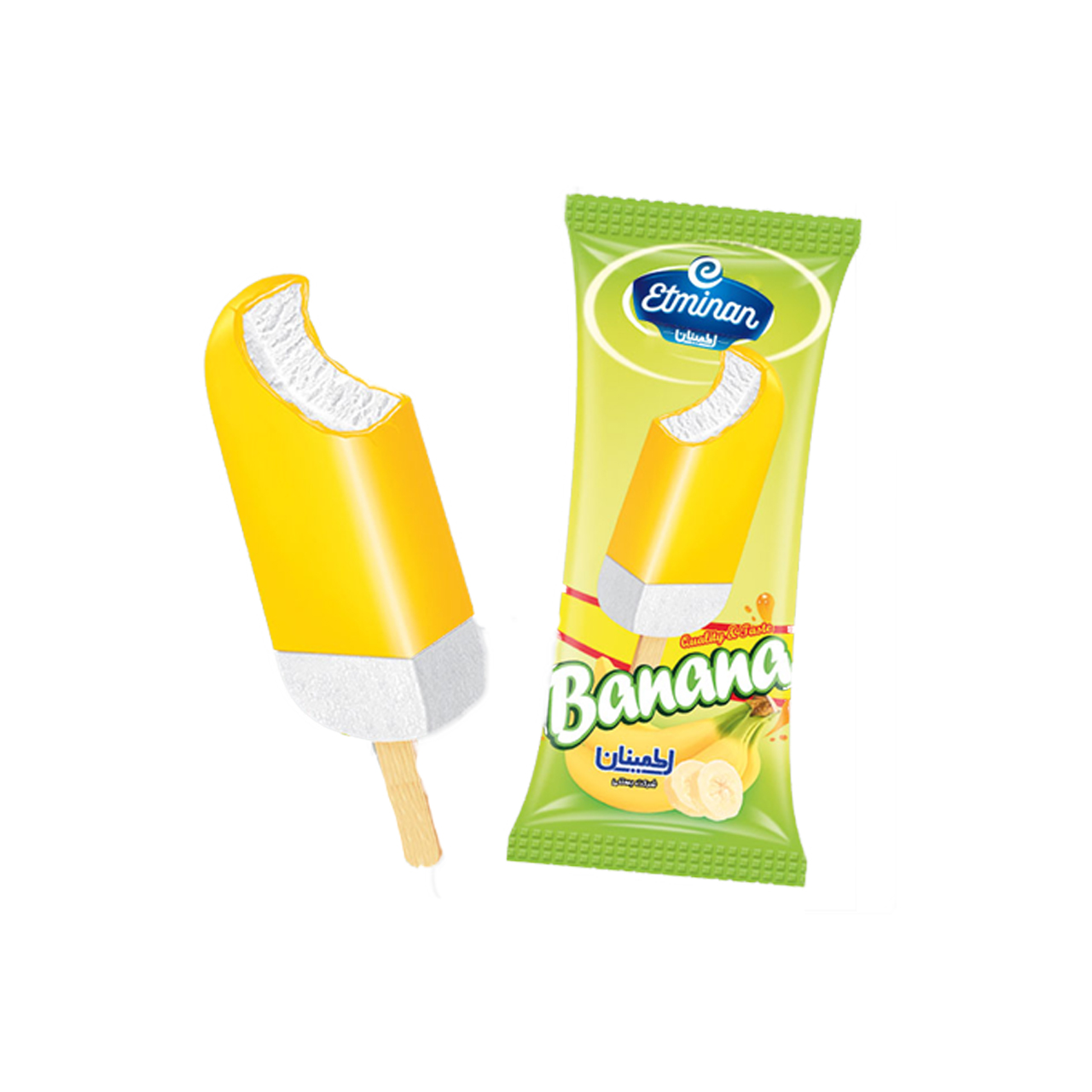 بستنی روکش موزی اطمینان