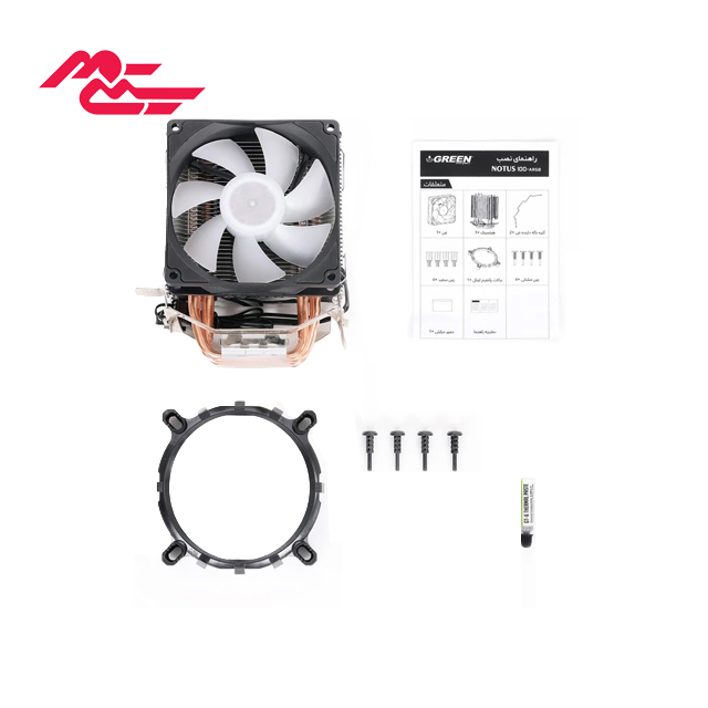 خنک کننده بادی گرین مدل NOTUS 100-ARGB