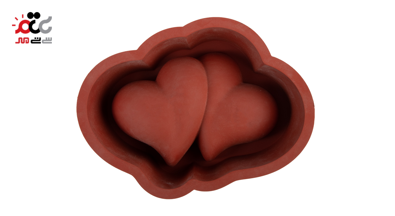 قالب کیک و ژله سیلیکونی مدل قلب کد 22