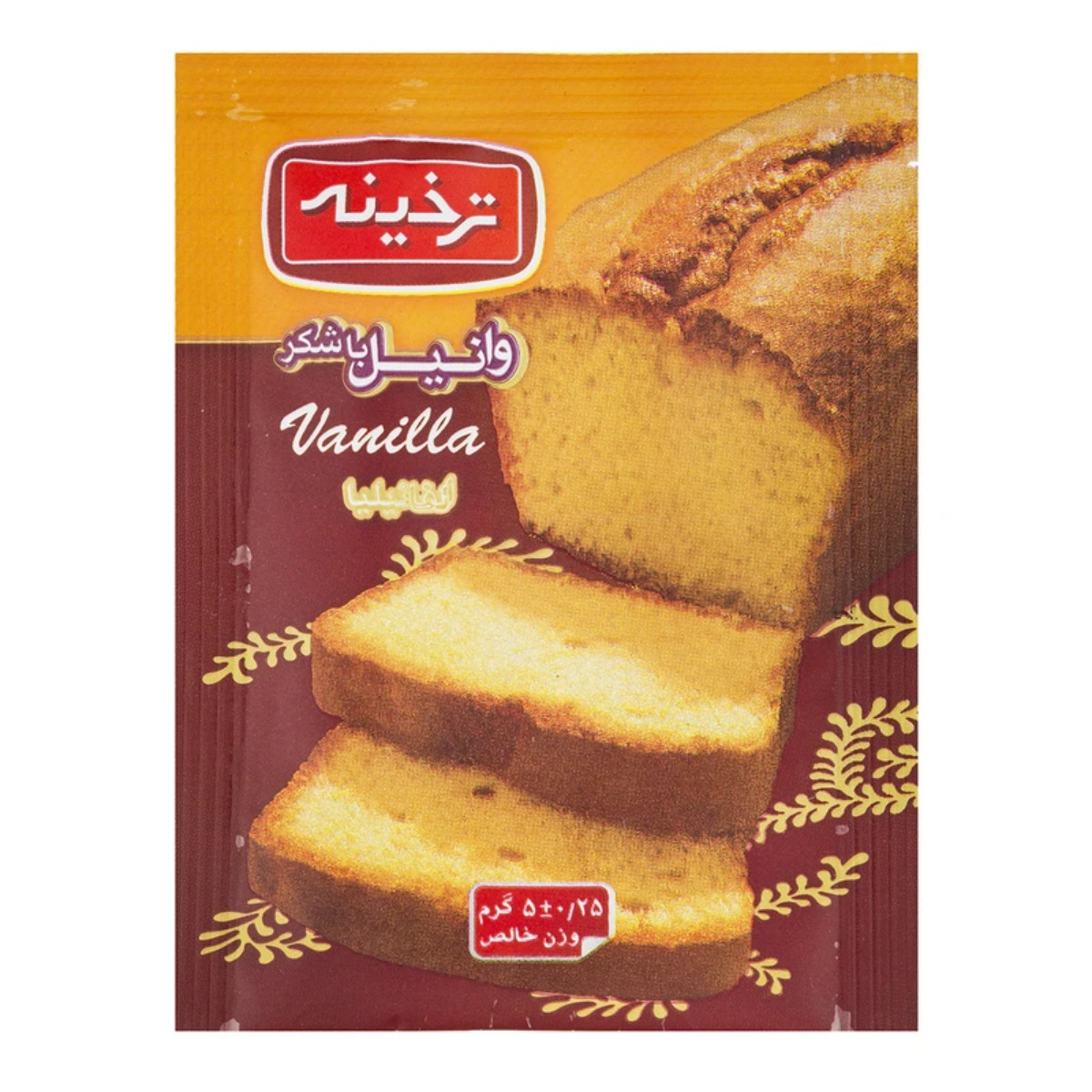 پودر وانیل با شکر ترخینه 5 گرمی