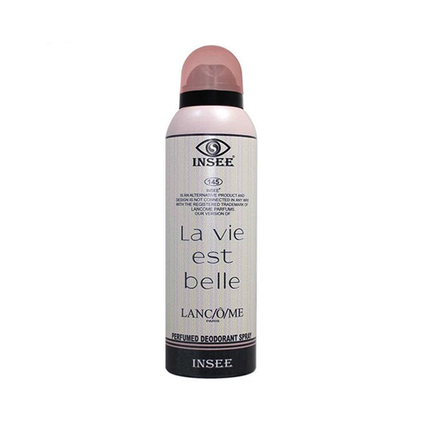  اسپری زنانه Insee مدل  LANCOME LA VIE EST BELLE حجم 200 میلی لیتری