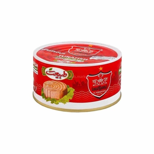 کنسرو تن ماهی با طرح پرسپولیس طبیعت 180 گرمی