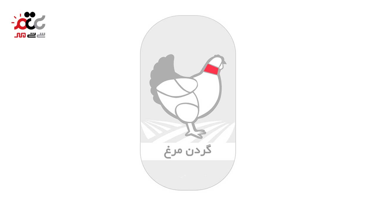 گردن مرغ پویا پروتئین 900 گرمی