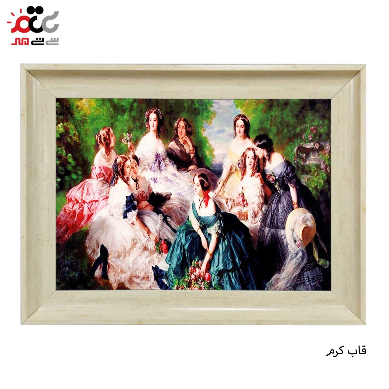 تابلو فرش چاپی طرح بانو کد 11062 سایز 60×40 سانتی متری