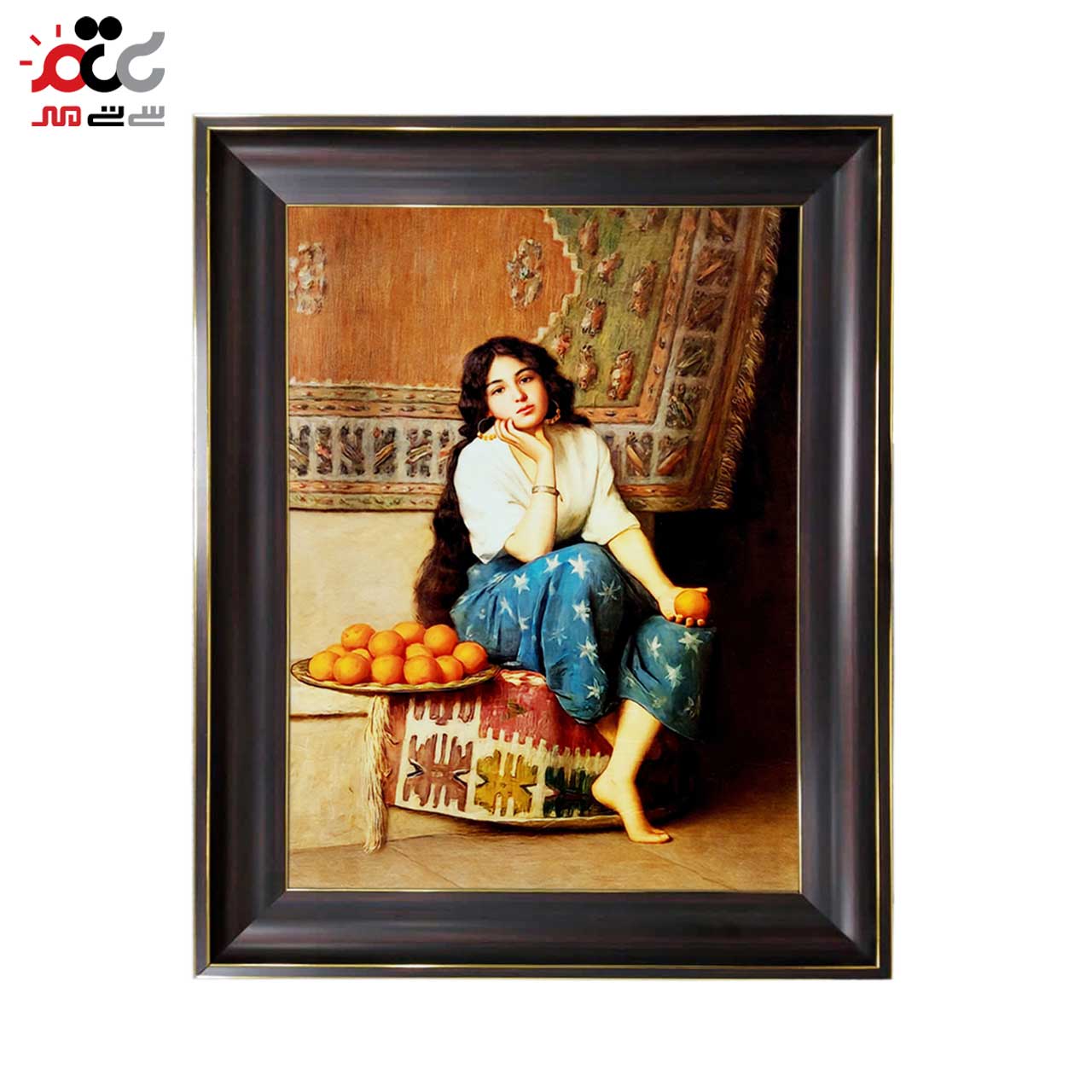 تابلو فرش چاپی کد 13015 سایز 100×70 سانتی متری