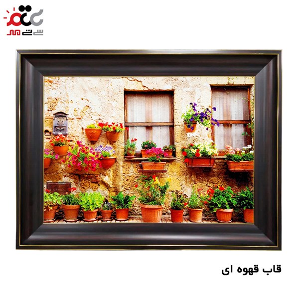 تابلو فرش چاپی طرح گلخانه کد 10182 سایز 100×70 سانتی متری