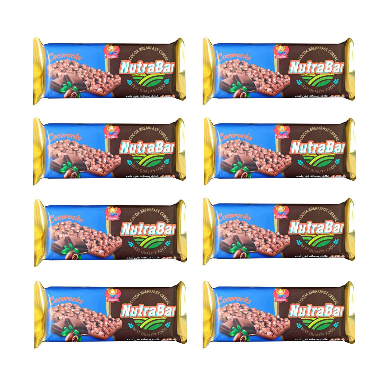 غلات صبحانه با روکش کاکائویی نوترابار چی توز 30 گرمی بسته 20 عددی