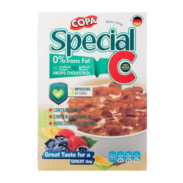 غلات صبحانه گندم و برنج کوپا 300 گرمی