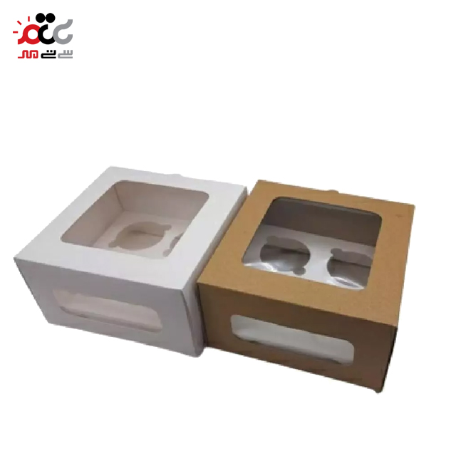 خرید جعبه کاپ کیک 4 تایی