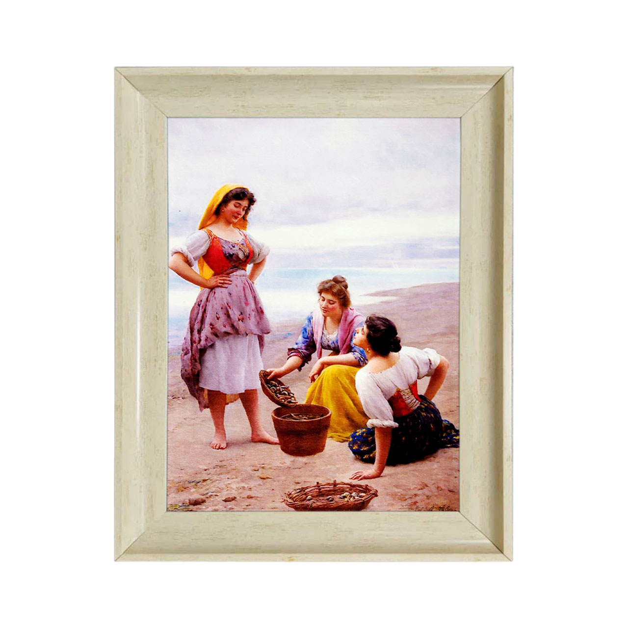 تابلو فرش چاپی طرح ساحل کد 13031 سایز 60×40 سانتی متری