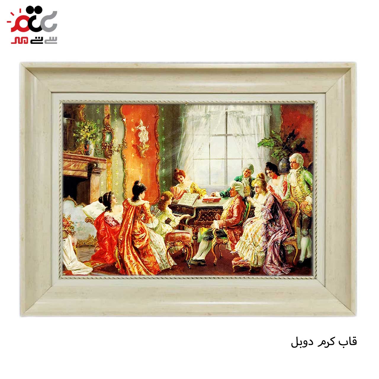 تابلو فرش چاپی طرح نوازنده کد 11027 سایز 60×40 سانتی متری