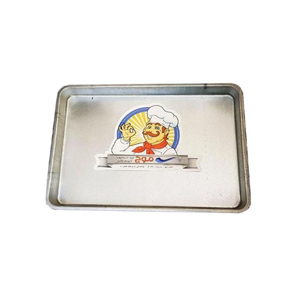 قالب کیک گالوانیزه موج طرح مستطیل سایز 20×30 سانتی متری