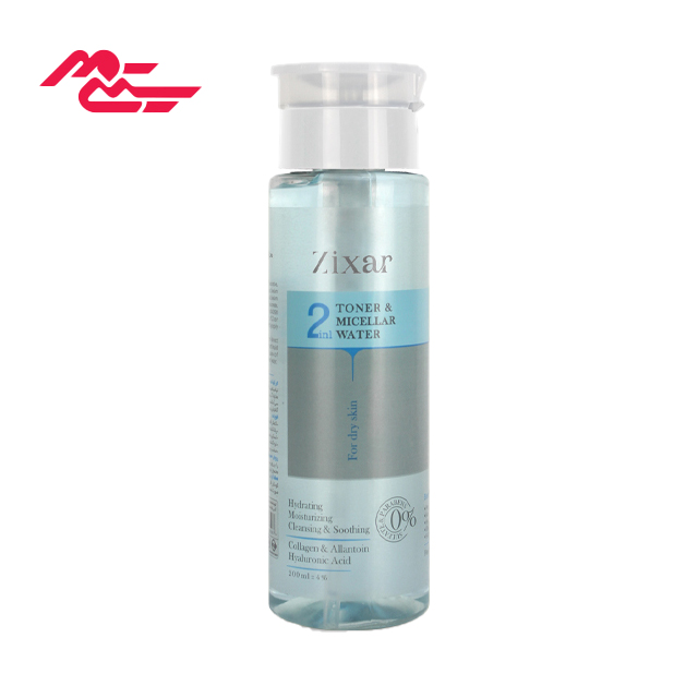 میسلار تونر دو کاره زیکسار مناسب پوست خشک 200 میلی لیتری