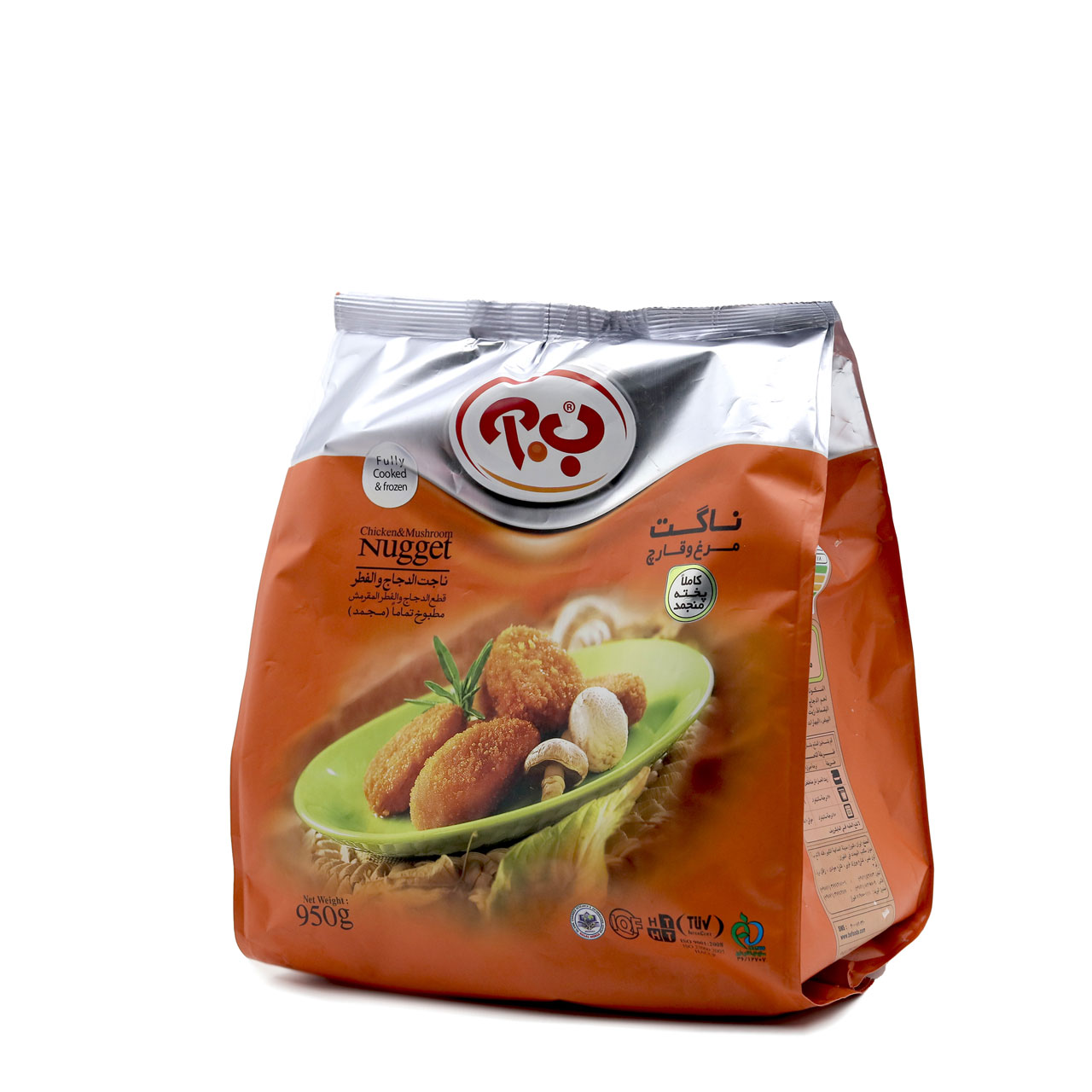 ناگت مرغ و قارچ ب.آ 950گرمی