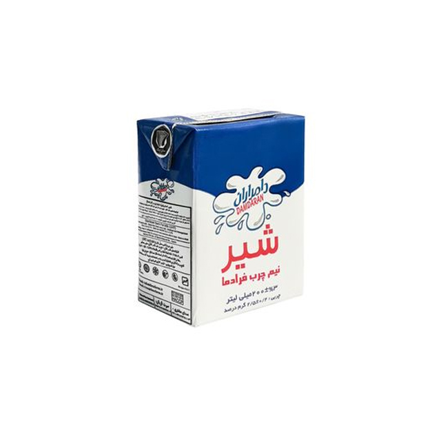 شیر نیم چرب فرادما دامداران 125 میلی لیتری