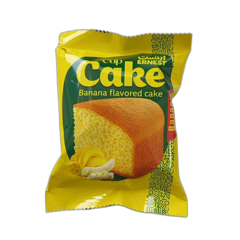 کاپ کیک روغنی ارنست با طعم موز 50 گرمی
