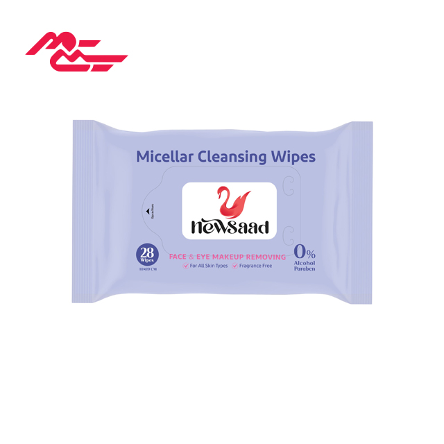 دستمال آرایش پاک کن نیوساد مدل میسلار بسته 28 عددی