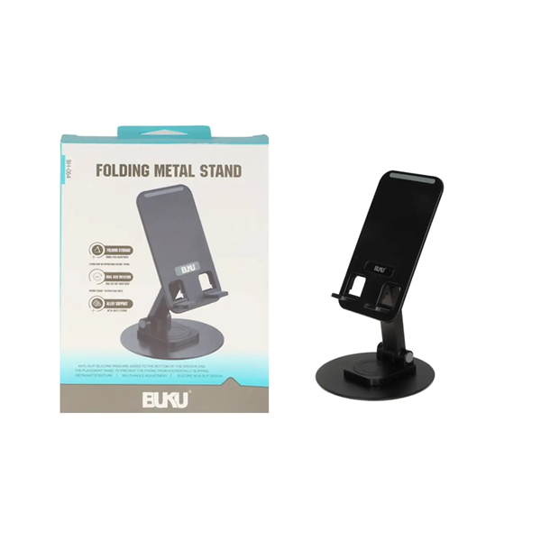 هولدر گوشی موبایل پایه دار BUKU مدل BH-064 - مشکی - MMS