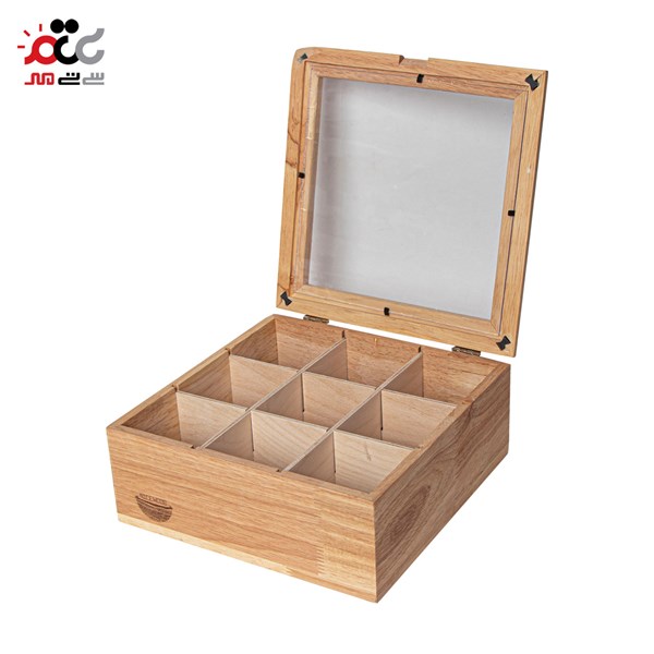 باکس چای چوبی نایس وود مدل 9 خانه