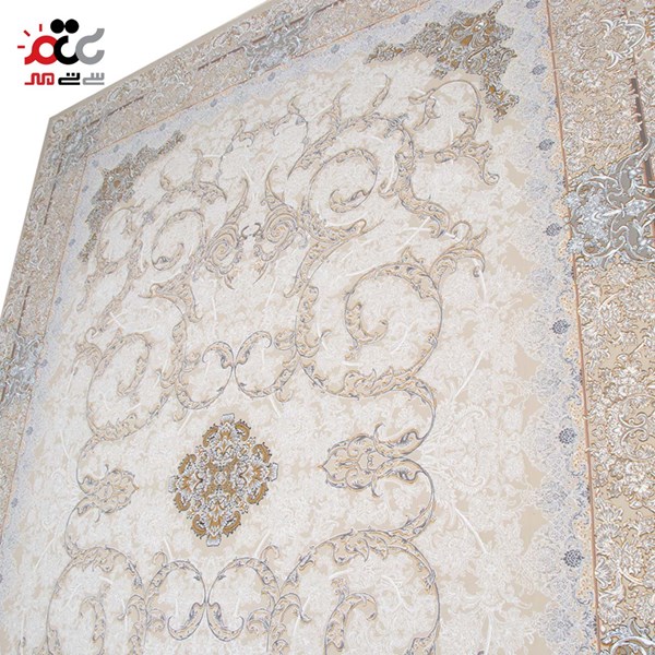 فرش ماشینی طرح بژ کد 1434