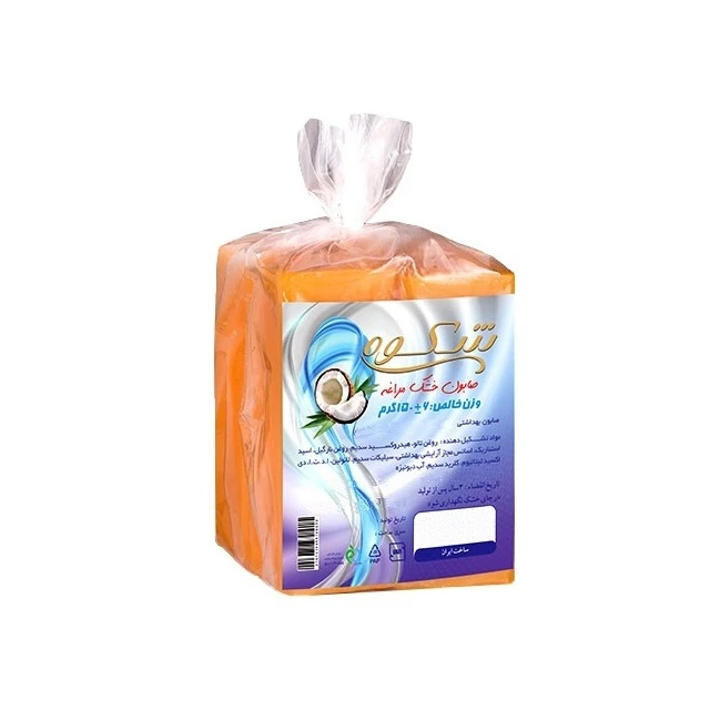 صابون شستشو شکوه مدل مراغه وزن 150 گرم بسته 4 عددی